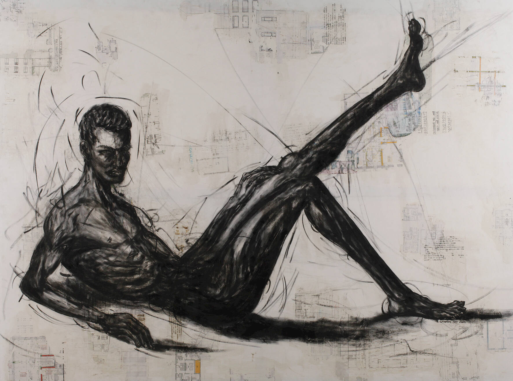 Winston Torr, Liegender Männerakt