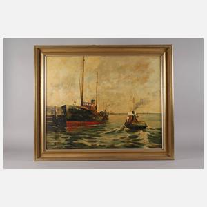 Ernst Troch, Hafenansicht Cuxhaven