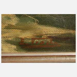 Ernst Troch, Hafenansicht Cuxhaven