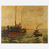 Ernst Troch, Hafenansicht Cuxhaven111