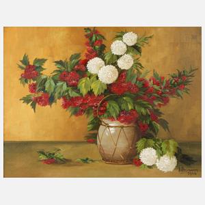 W. Uhlmann, Rotdorn mit Schneeballblume