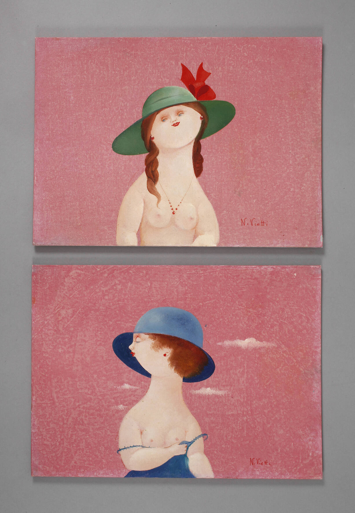 Nicola Vietti, Paar Ölgemälde