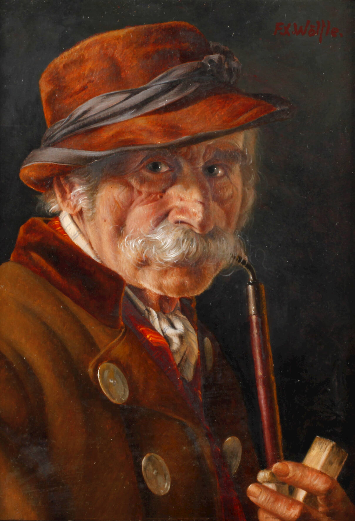 Franz Xaver Wölfle, Pfeifenraucher