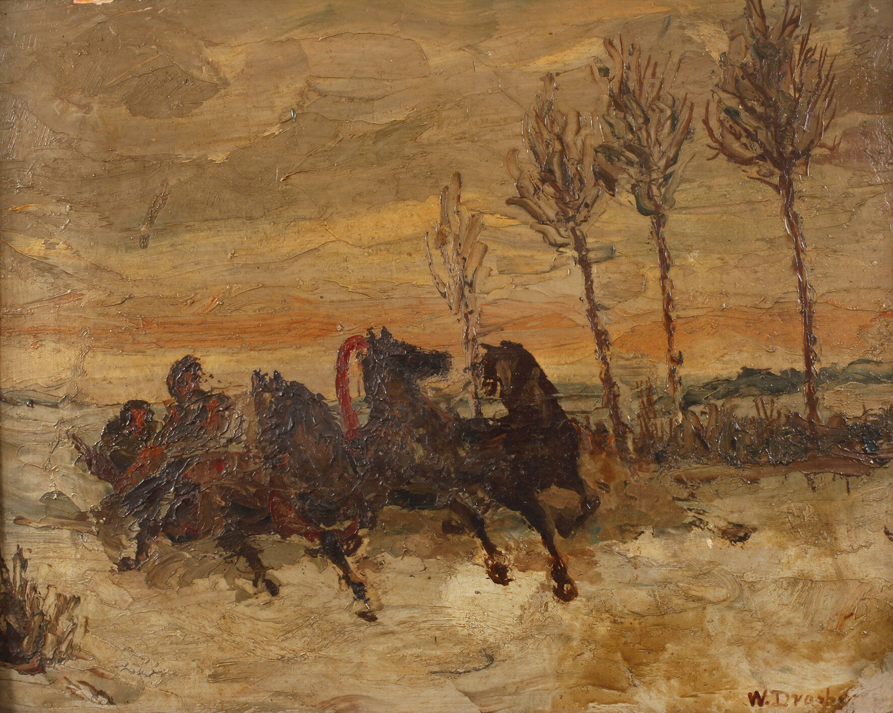 Troika in Winterlandschaft