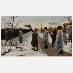 Russisches Regiment beim Appell