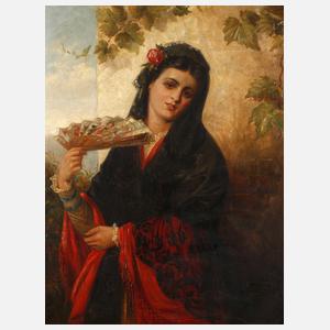 Spanierin mit Fächer