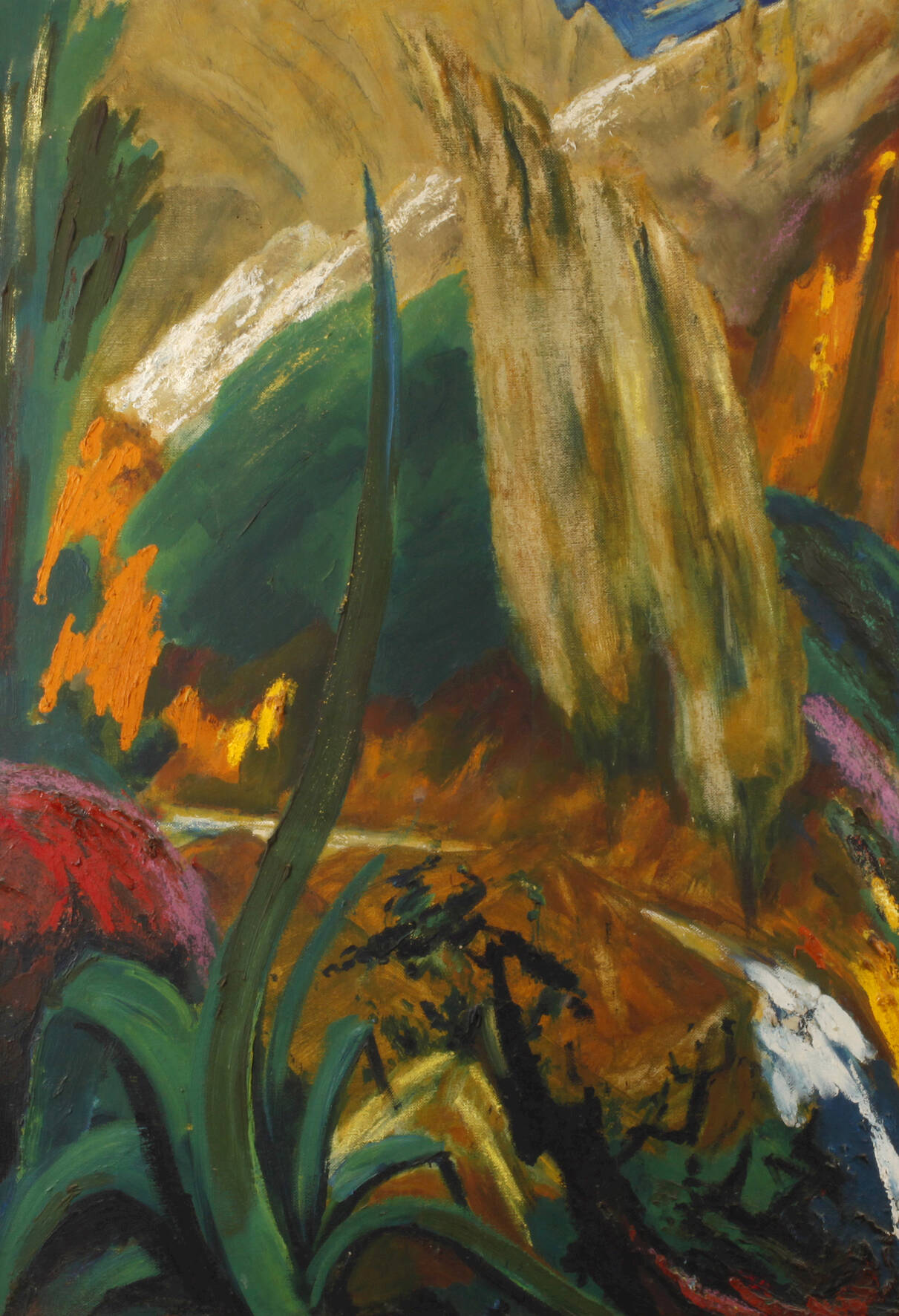 Mediterrane Landschaft mit Agave