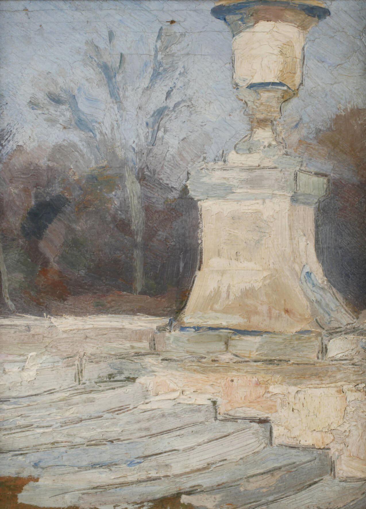 Aufgang in eine Parklandschaft