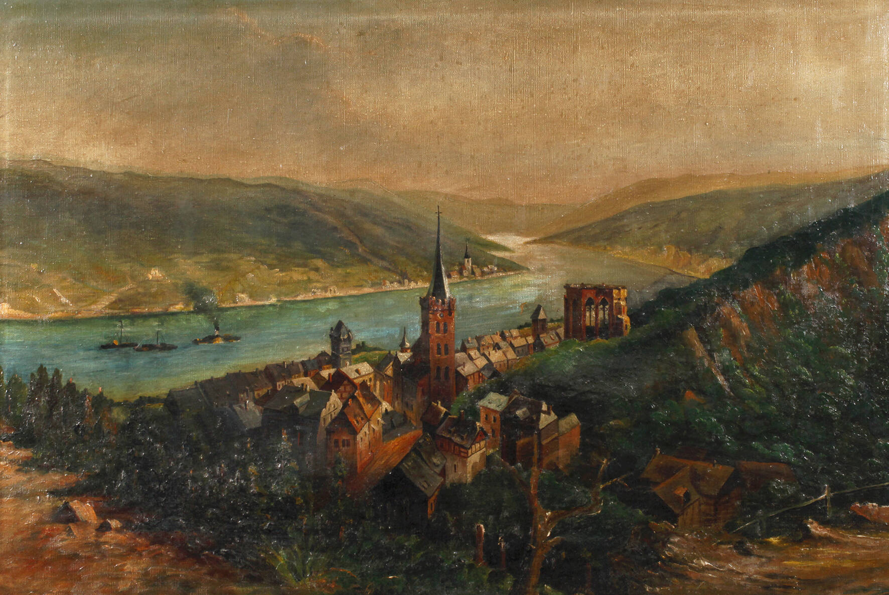 Blick auf Bacharach am Rhein