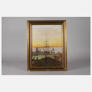 Greifswalder Hafen nach Caspar David Friedrich