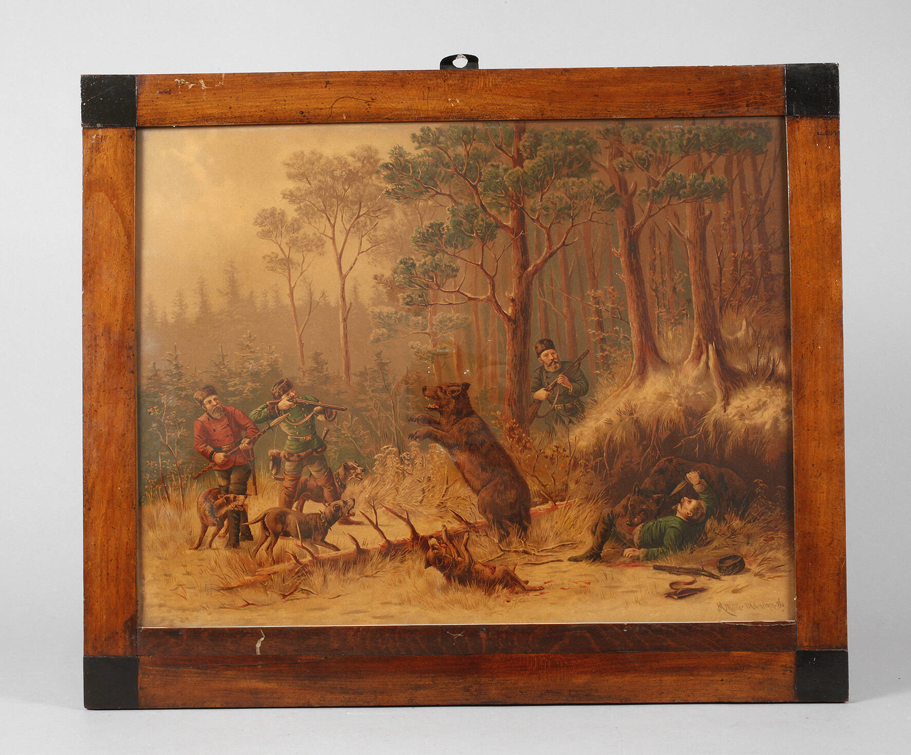 Biedermeierrahmen mit Druck