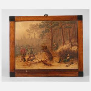 Biedermeierrahmen mit Druck