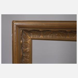 Goldstuckrahmen mit Akanthusblattfries um 1910