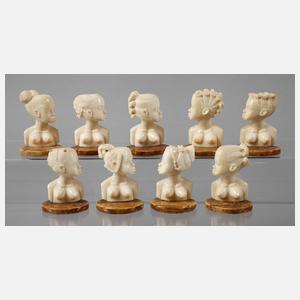 Konvolut Elfenbeinschnitzereien