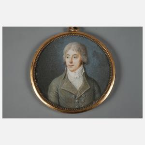 Drei biedermeierliche Miniaturen