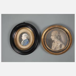 Konvolut Miniaturbildnisse