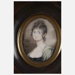 Vier biedermeierliche Miniaturen