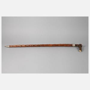 Schwerer jagdlicher Spazierstock