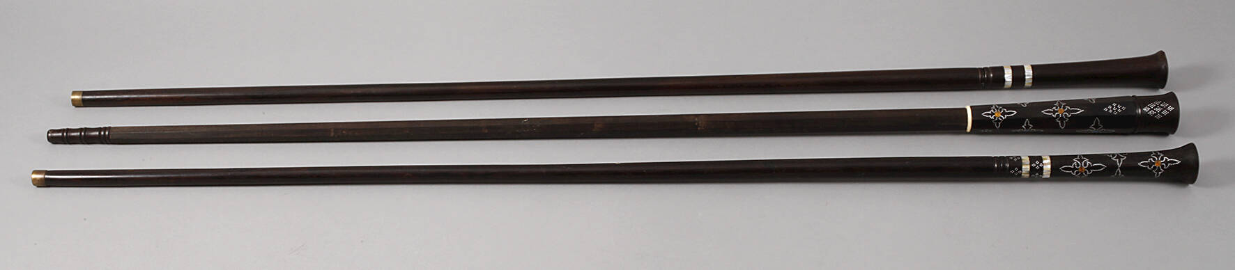 Drei Zeremonialstöcke Freimaurer