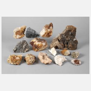 Sammlung Mineralien aus dem Erzgebirge