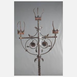 Paar Standkandelaber Schmiedeeisen