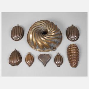 Konvolut Kupferformen