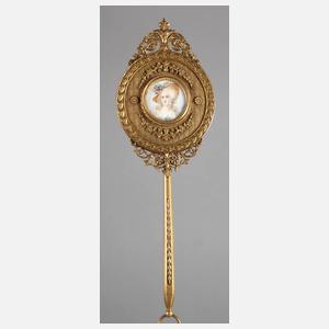 Handspiegel mit Miniatur