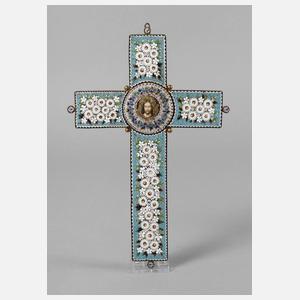 Kruzifix Mikromosaik