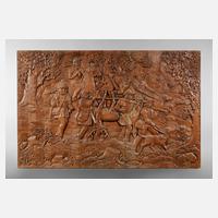 Übergroße geschnitzte Wandplatte111