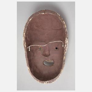 Vergoldete Holzmaske
