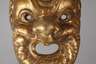 Vergoldete Holzmaske