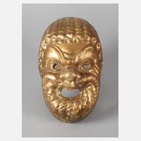 Vergoldete Holzmaske111