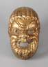 Vergoldete Holzmaske