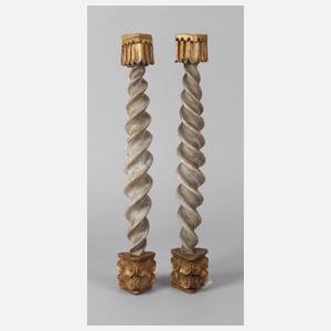 Paar Ziersäulen Barock