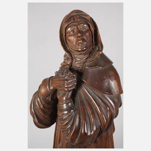 Geschnitzte Heiligenfigur