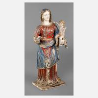 Große geschnitzte Madonnenfigur111