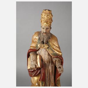 Geschnitzte Heiligenplastik