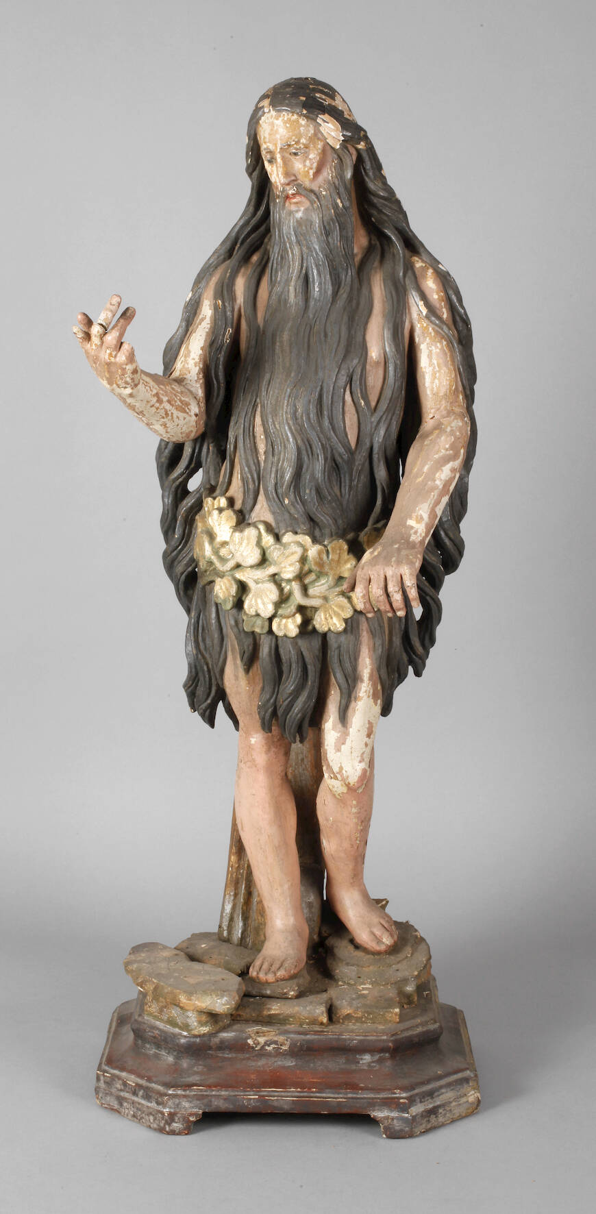 Geschnitzte Heiligenfigur