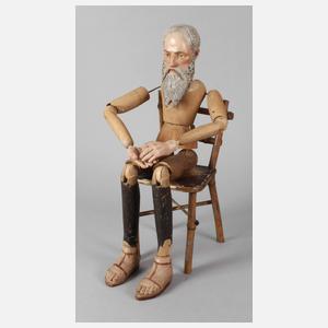 Heiliger Nikolaus als Gliederpuppe