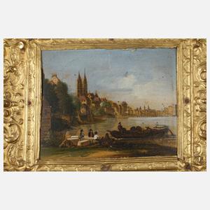 Sechs Lackmalereien Stobwasser, attr.