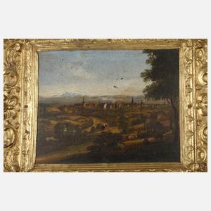 Sechs Lackmalereien Stobwasser, attr.