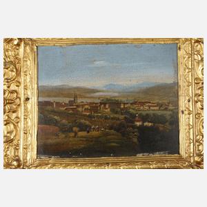 Sechs Lackmalereien Stobwasser, attr.