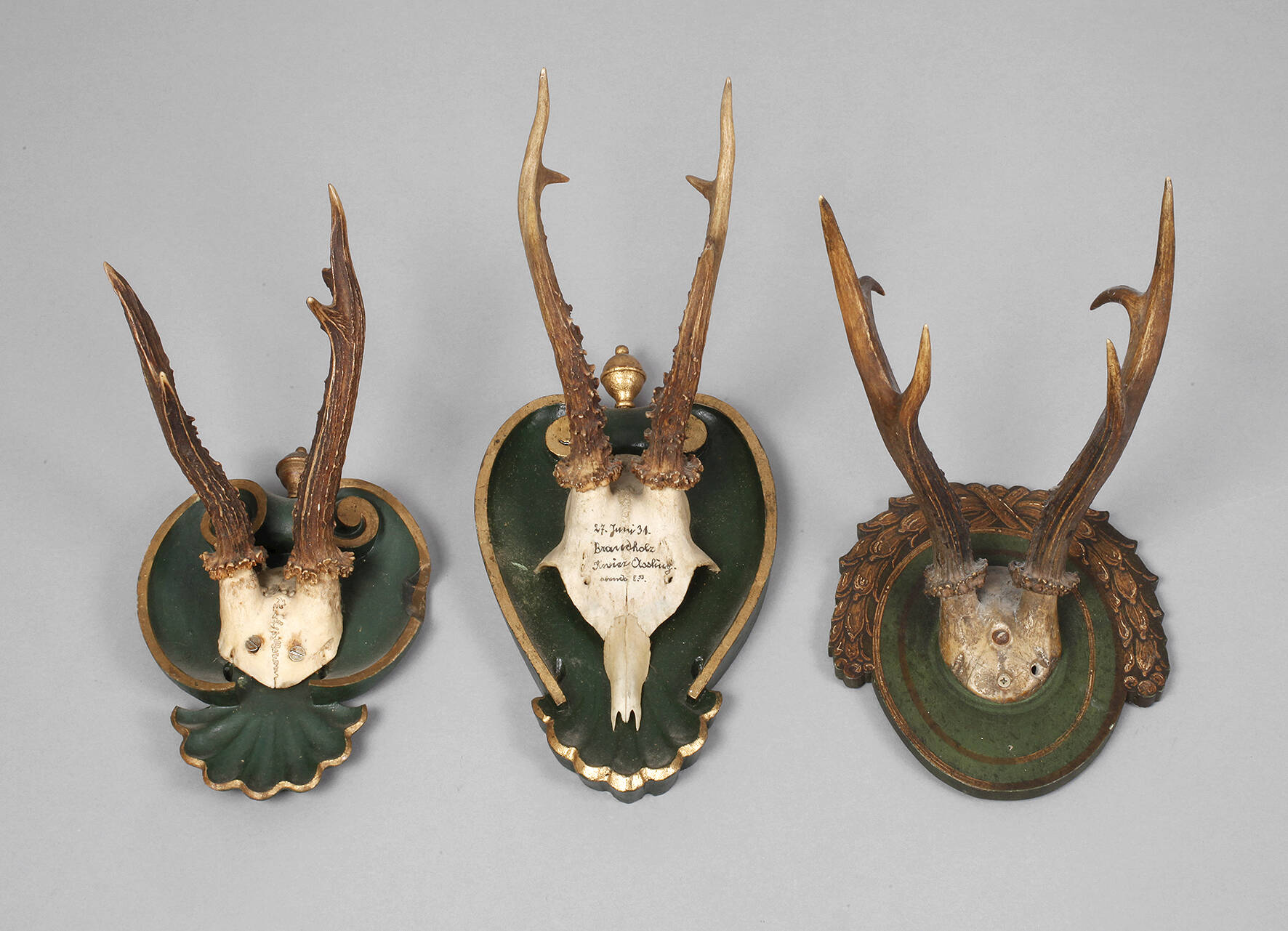 Drei Jagdtrophäen