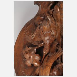 Zwei jagdliche Wandplatten