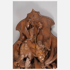 Zwei jagdliche Wandplatten