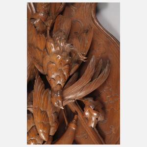 Zwei jagdliche Wandplatten