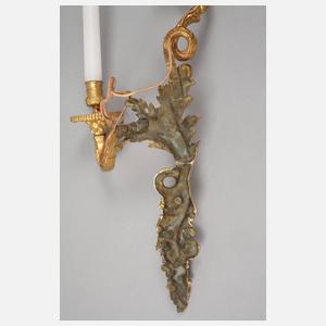 Paar französische Wandleuchter