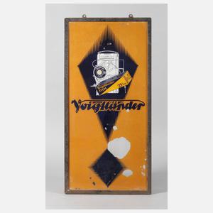 Glaswerbeschild Voigtländer