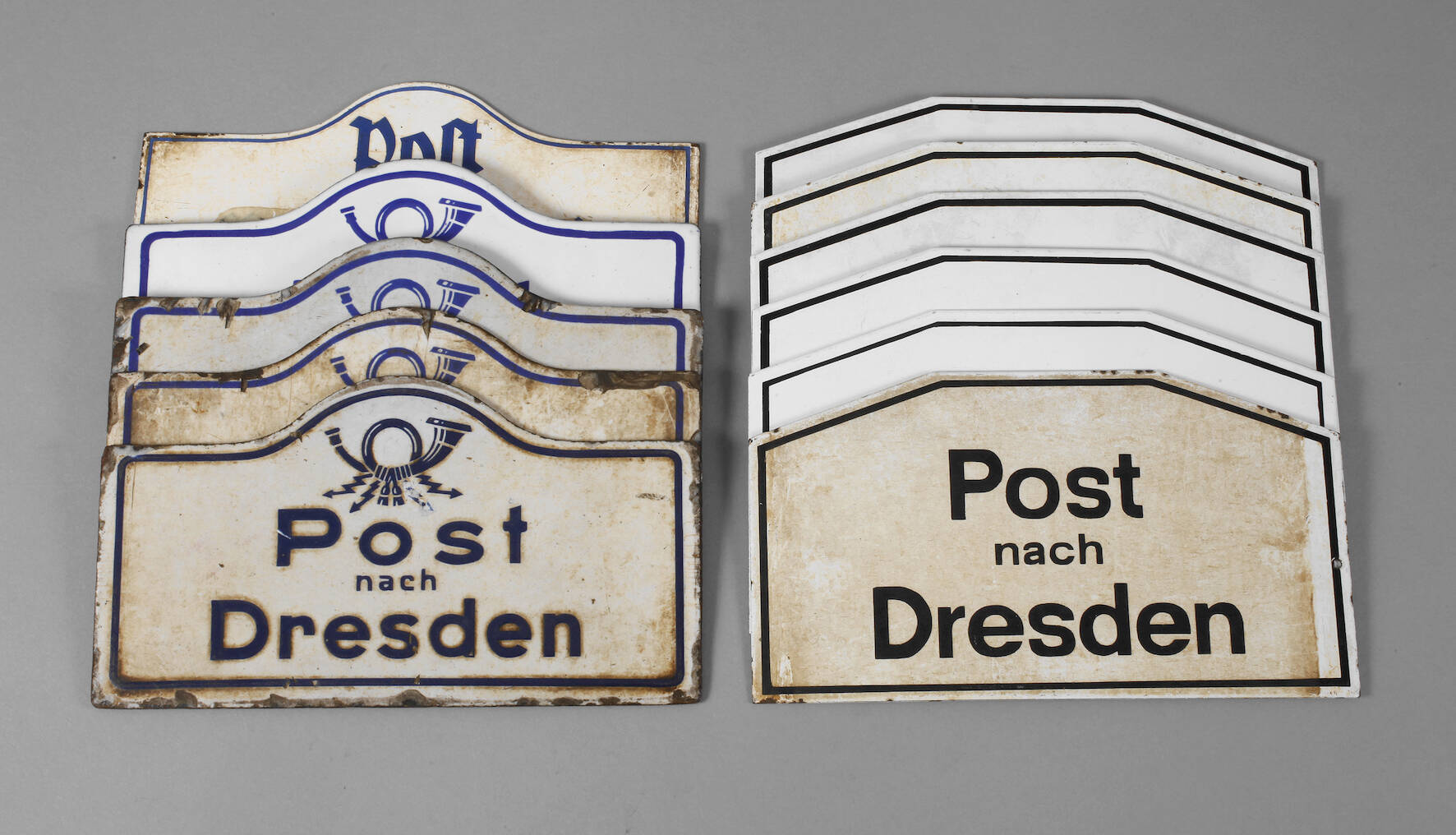 Konvolut Postschilder