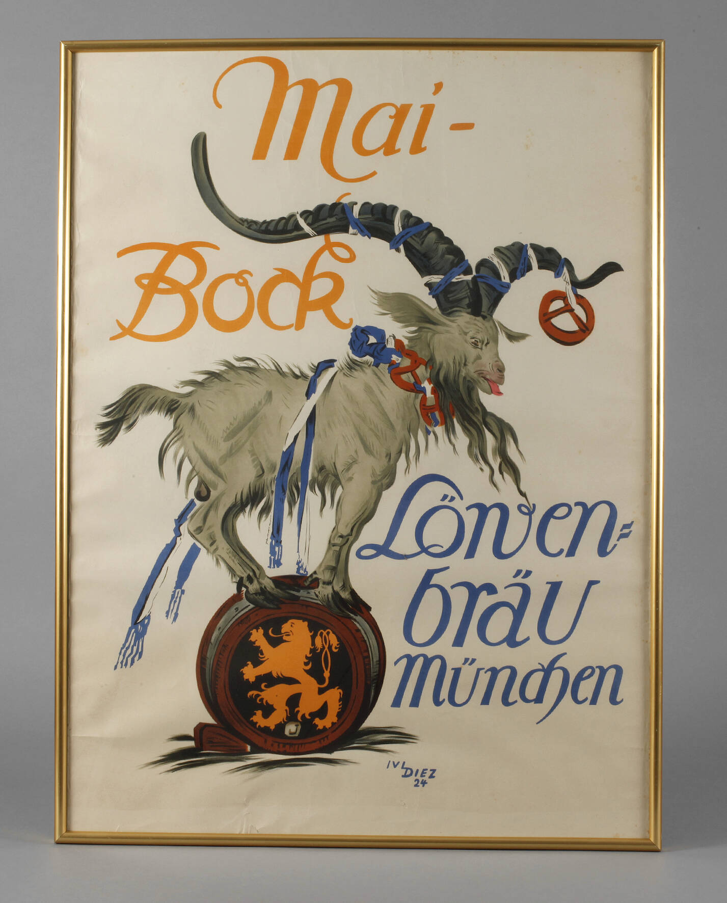 Werbeplakat Löwenbräu
